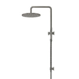 Round Combination Shower Rail, 300mm Rose, Single Function Hand Shower - Shadow