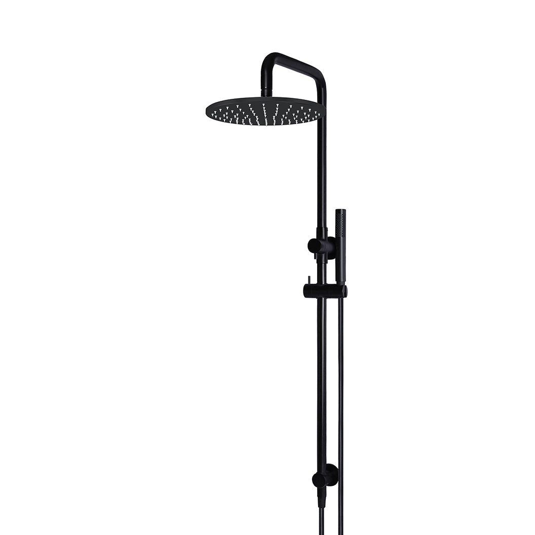 Round Combination Shower Rail 300mm Rose, Single Function Hand Shower