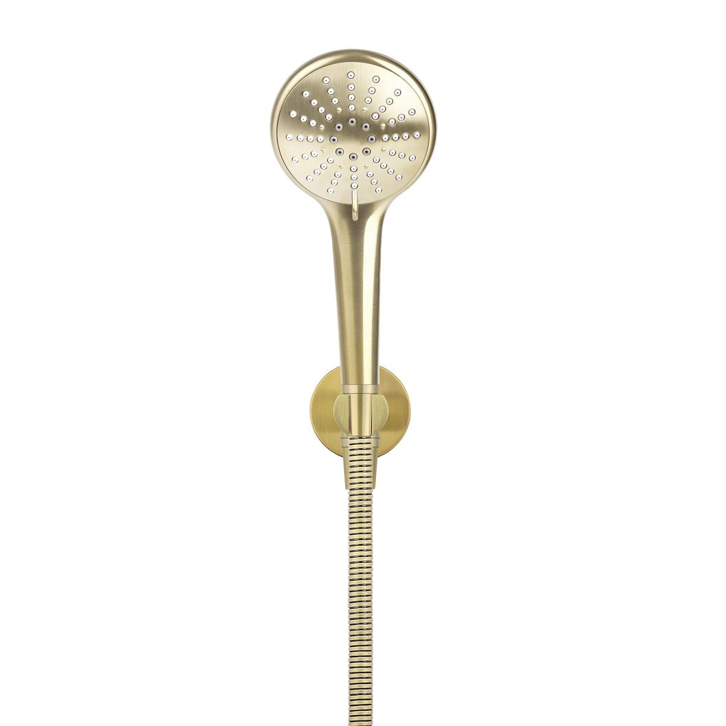 Round Three Function Hand Shower on Fixed Bracket - Tiger Bronze