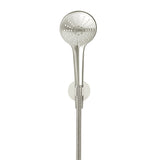 Round Three Function Hand Shower on Fixed Bracket in Brushed Nickel - rear mounting detail