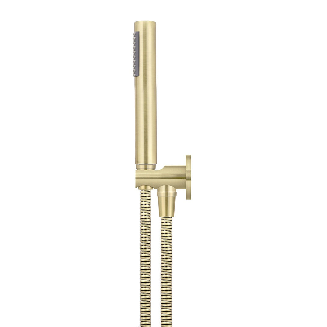 Round Hand Shower on Fixed Bracket - Tiger Bronze