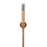 Round Hand Shower on Fixed Bracket - Lustre Bronze