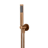 Round Hand Shower on Fixed Bracket - Lustre Bronze