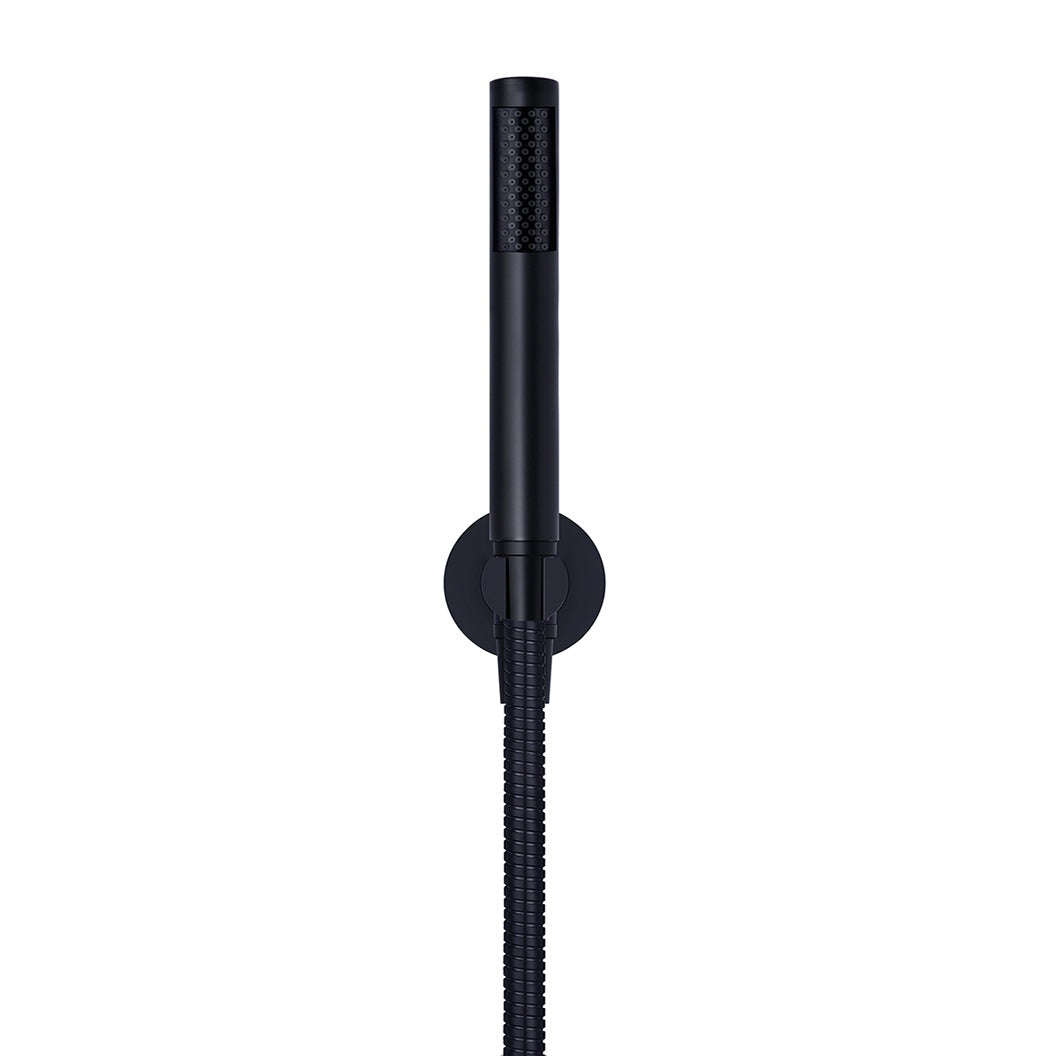Round Hand Shower on Fixed Bracket - Matte Black