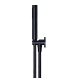 Round Hand Shower on Fixed Bracket - Matte Black