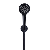 Round Three Function Hand Shower on Fixed Bracket - Matte Black