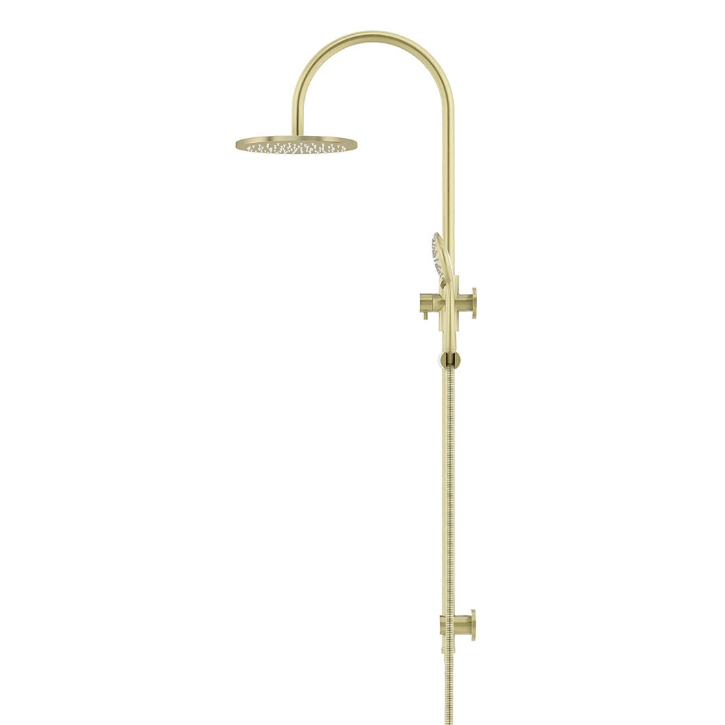 200mm Round Overhead Shower Rail, Three Function Hand Shower - full product view (16 of 35)