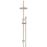 200mm Round Overhead Shower Set, Single Function Hand Shower - Champagne