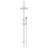 200mm Round Overhead Shower Set, Single Function Hand Shower - Polished Chrome