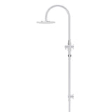 200mm Round Overhead Shower Set, Single Function Hand Shower - Polished Chrome