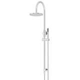 200mm Round Overhead Shower Set, Single Function Hand Shower - full product view