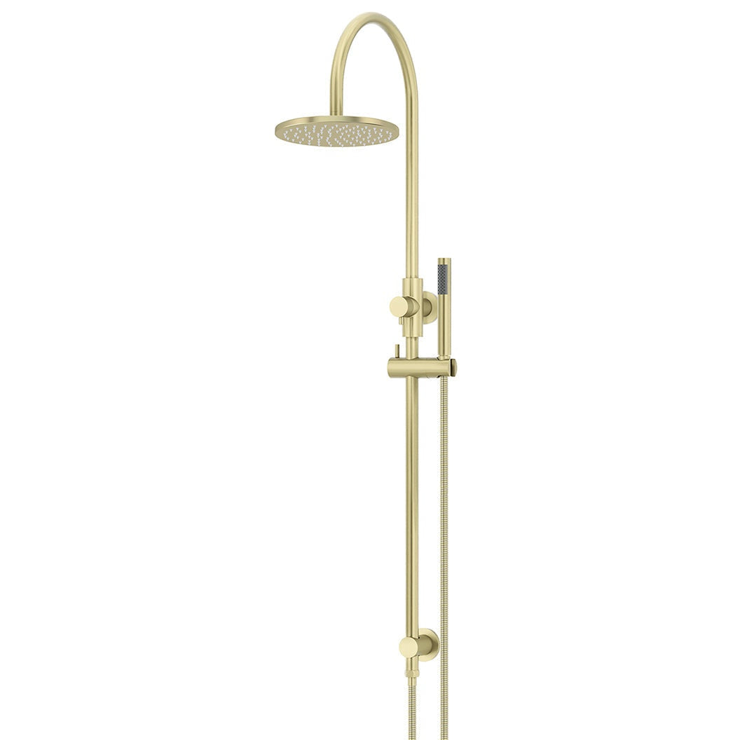200mm Round Overhead Shower Set, Single Function Hand Shower - Tiger Bronze