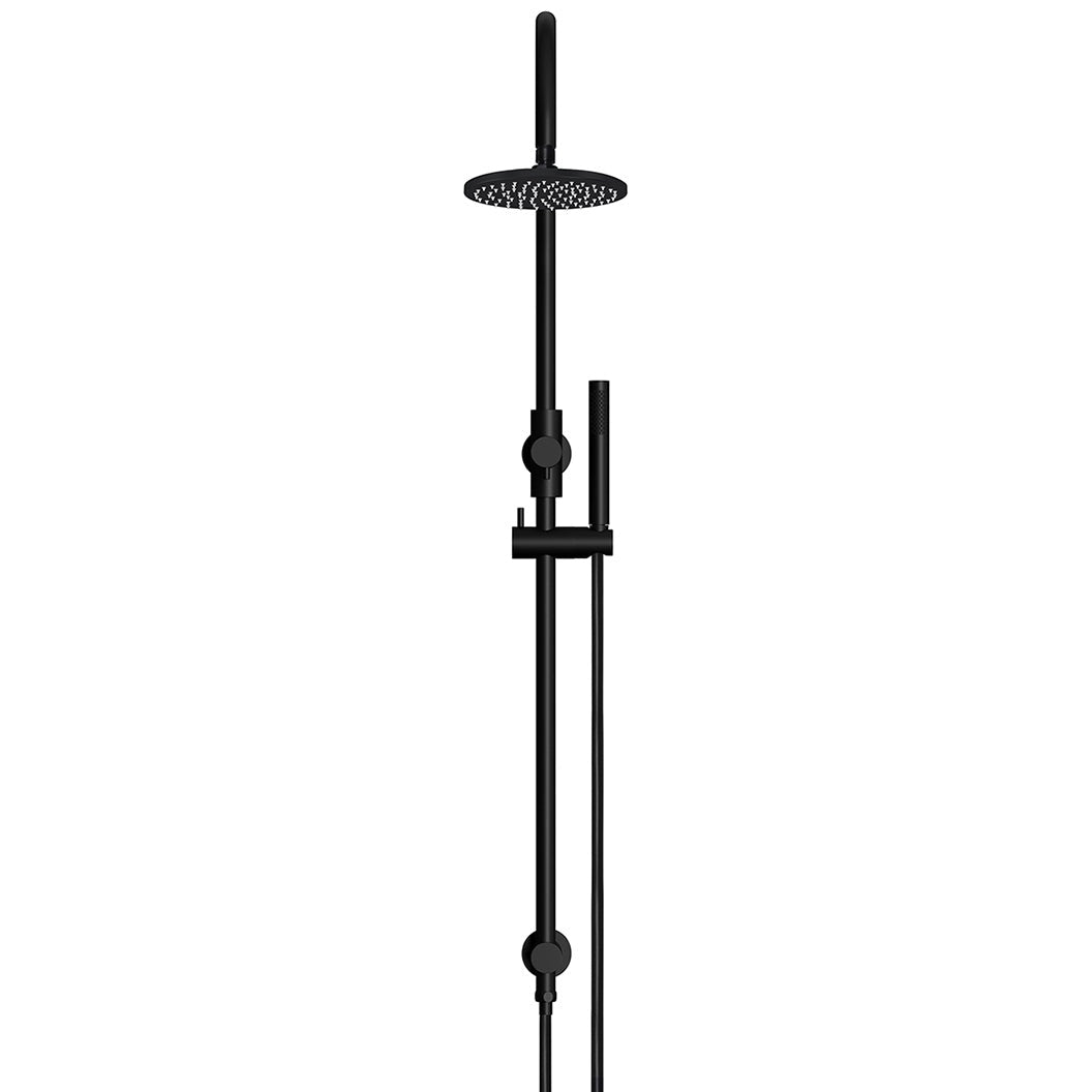 200mm Round Overhead Shower Set, Single Function Hand Shower - angled product view