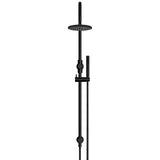 200mm Round Overhead Shower Set, Single Function Hand Shower - angled product view