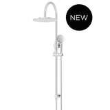 300mm Round Overhead Shower Rail, Three Function Hand Shower