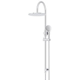 300mm Round Overhead Shower Rail, Three Function Hand Shower - full product view