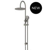 300mm Round Overhead Shower Rail, Three Function Hand Shower