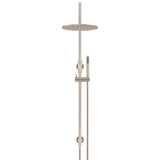 300mm Round Overhead Shower Set, Single Function Hand Shower - Champagne