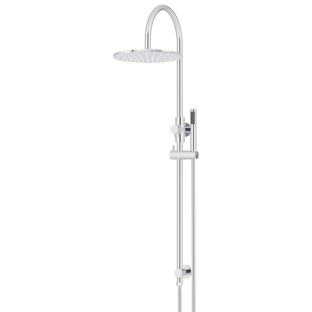 300mm Round Overhead Shower Set, Single Function Hand Shower - Polished Chrome