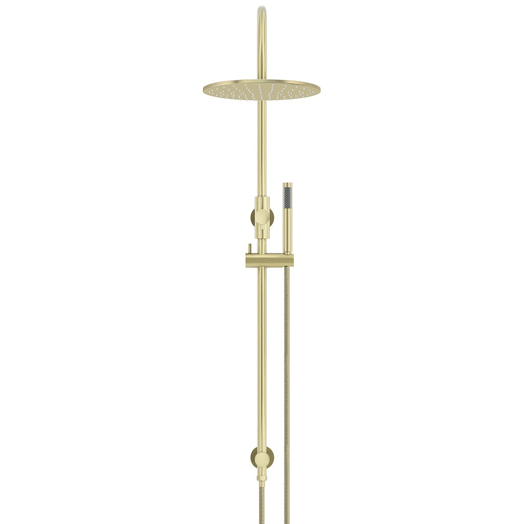 300mm Round Overhead Shower Set, Single Function Hand Shower - Tiger Bronze