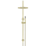 300mm Round Overhead Shower Set, Single Function Hand Shower - Tiger Bronze