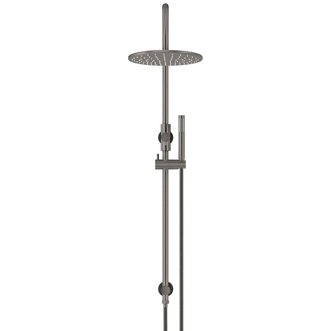 300mm Round Overhead Shower Set, Single Function Hand Shower - Shadow