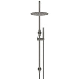 300mm Round Overhead Shower Set, Single Function Hand Shower - Shadow