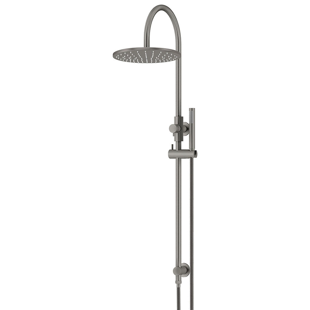300mm Round Overhead Shower Set, Single Function Hand Shower - Shadow