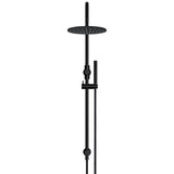 300mm Round Overhead Shower Set, Single Function Hand Shower - Matte Black