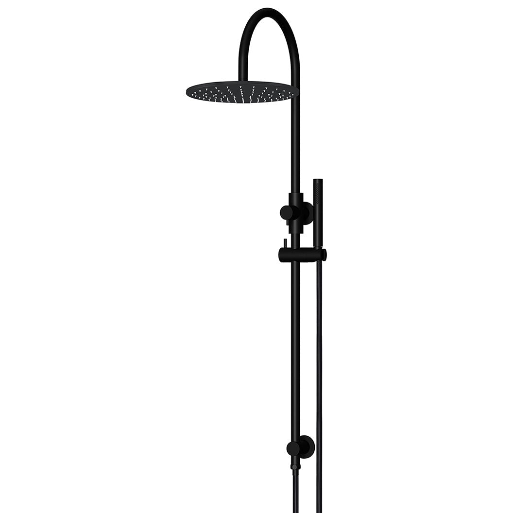 300mm Round Overhead Shower Set, Single Function Hand Shower - Matte Black