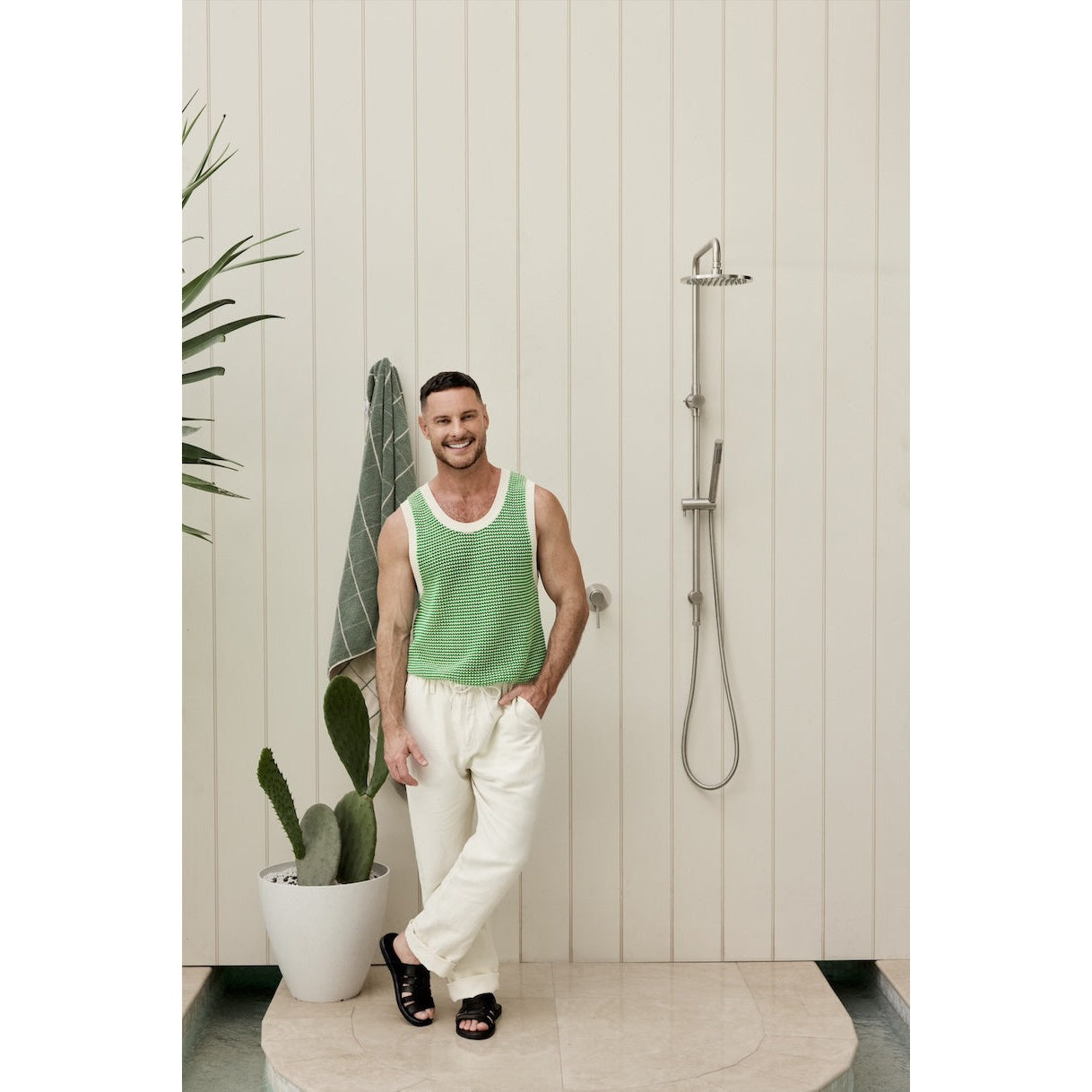 Outdoor Combination Shower Rail SS316 - Stainless Steel