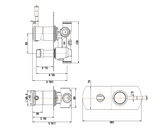 Montpellier Shower Diverter Mixer - Matte Black