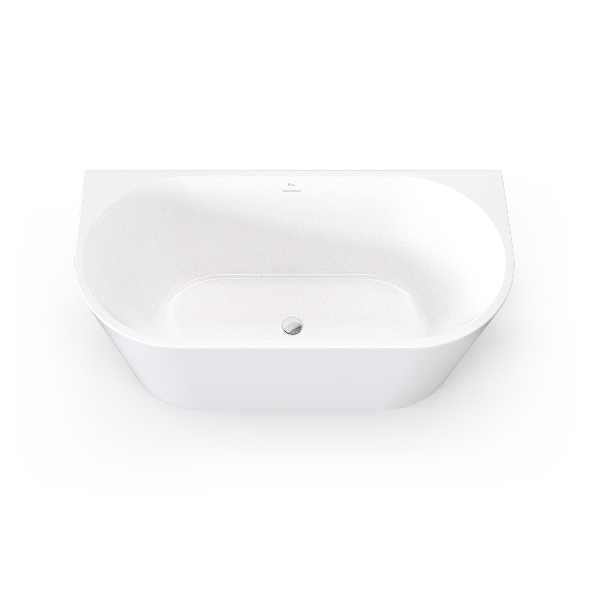 Naples Back To Wall Bath With Overflow 1500mm