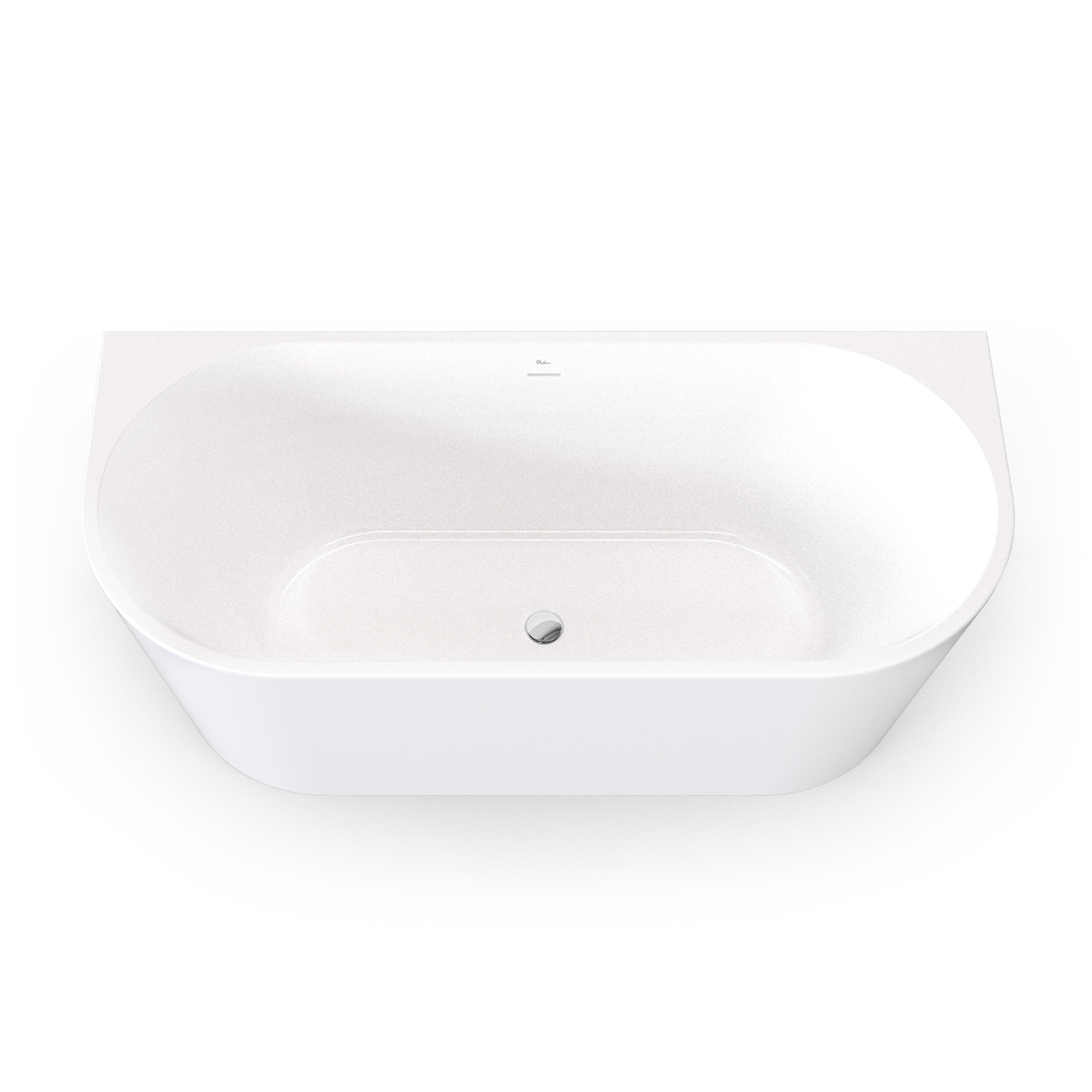 Naples Back To Wall Bath With Overflow 1700mm