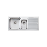 Nu-Petite 1 & 1/2 Bowl Topmount Sink With Drainer