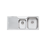 Nu-Petite 1 & 3/4 Bowl Topmount Sink With Drainer