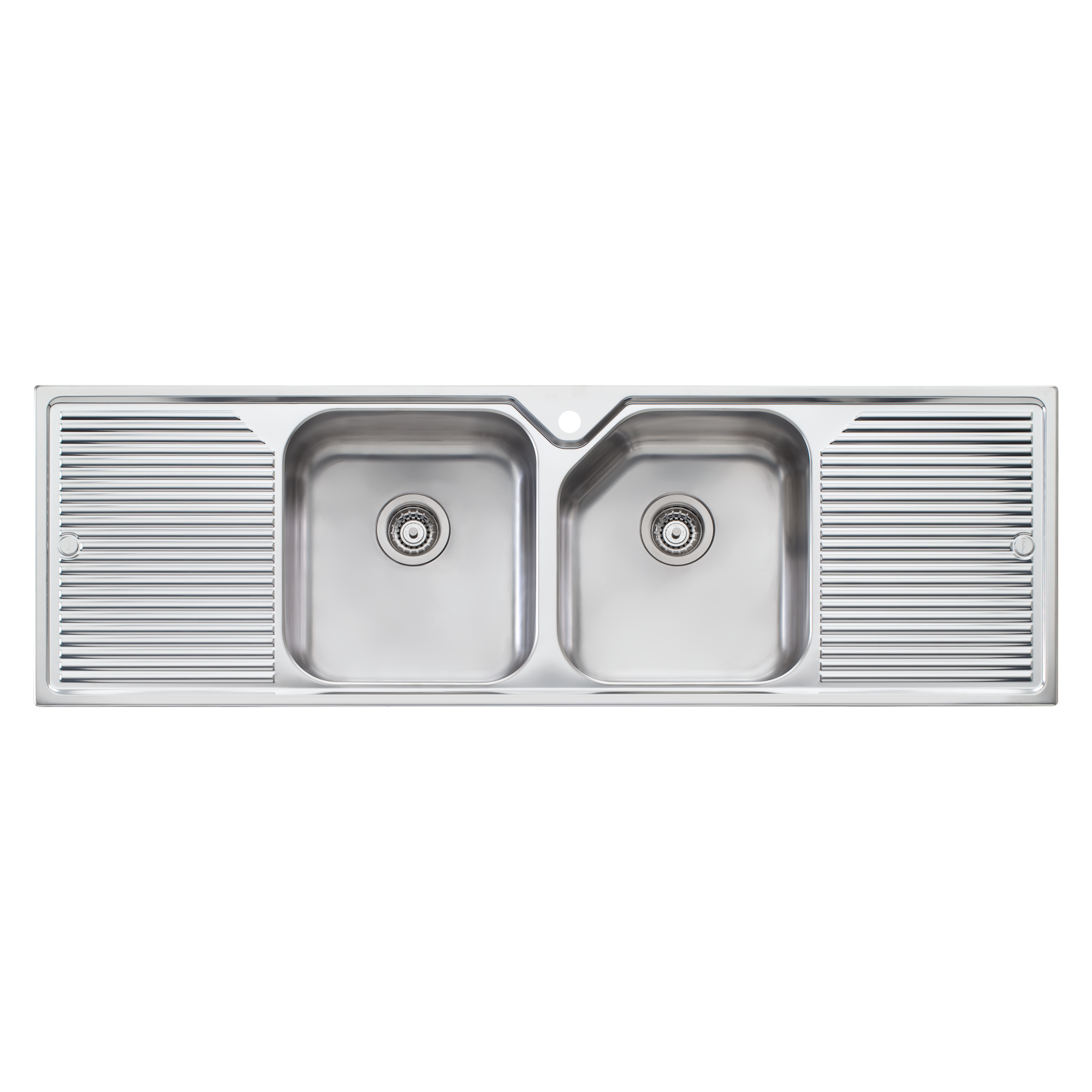 Nu-Petite Double Bowl Topmount Sink With Double Drainer