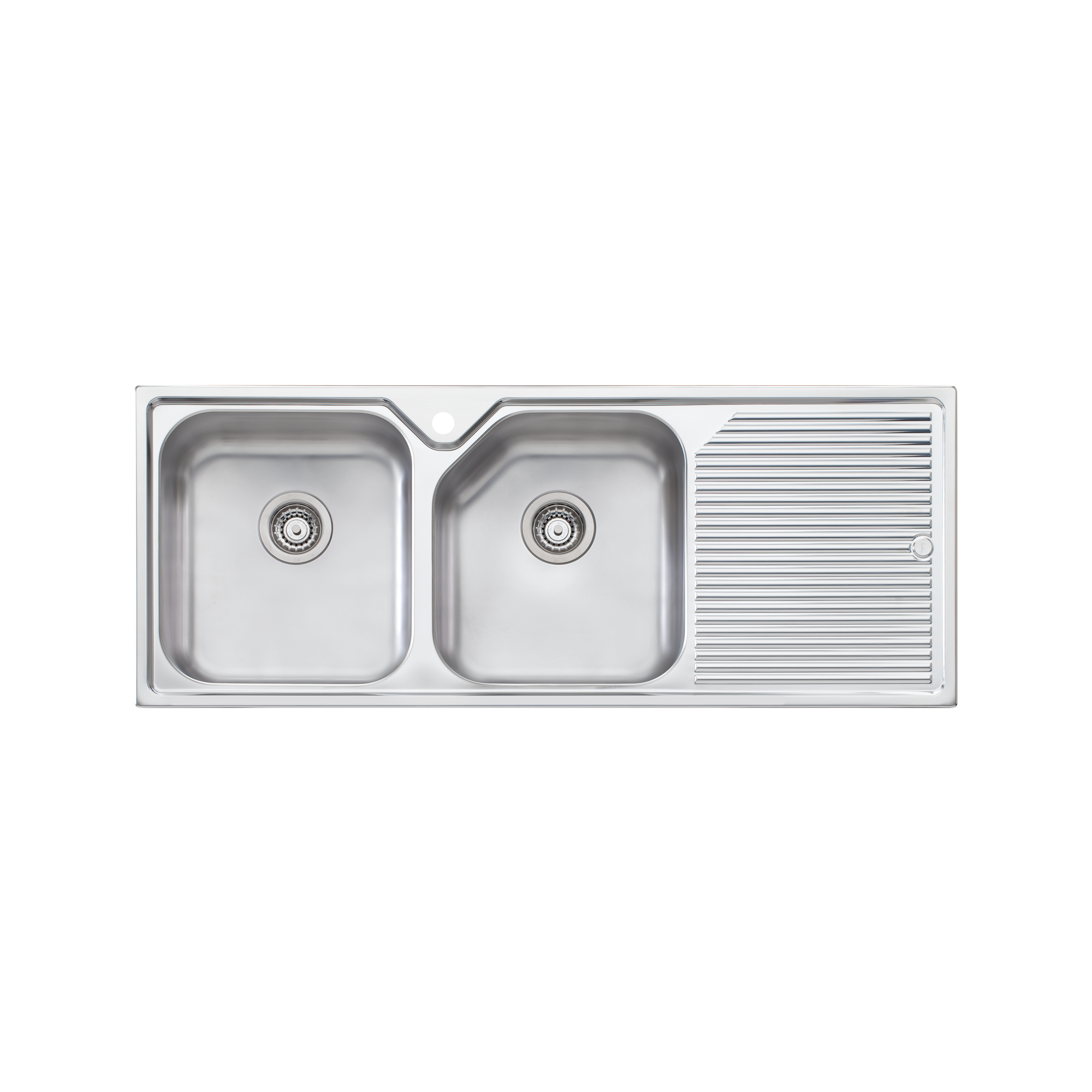Nu-Petite Double Bowl Topmount Sink With Drainer