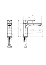 Nova Basin Mixer - Matte Black
