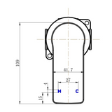Nova Shower Mixer TRIM KIT - Matte Black