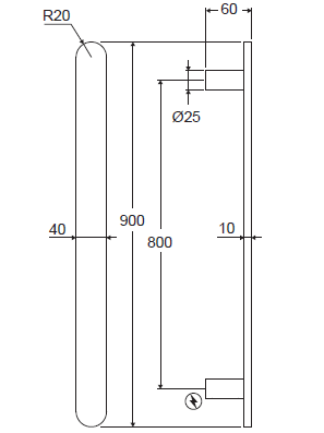 Nova Vertical Heated Towel Rail - Matte Black