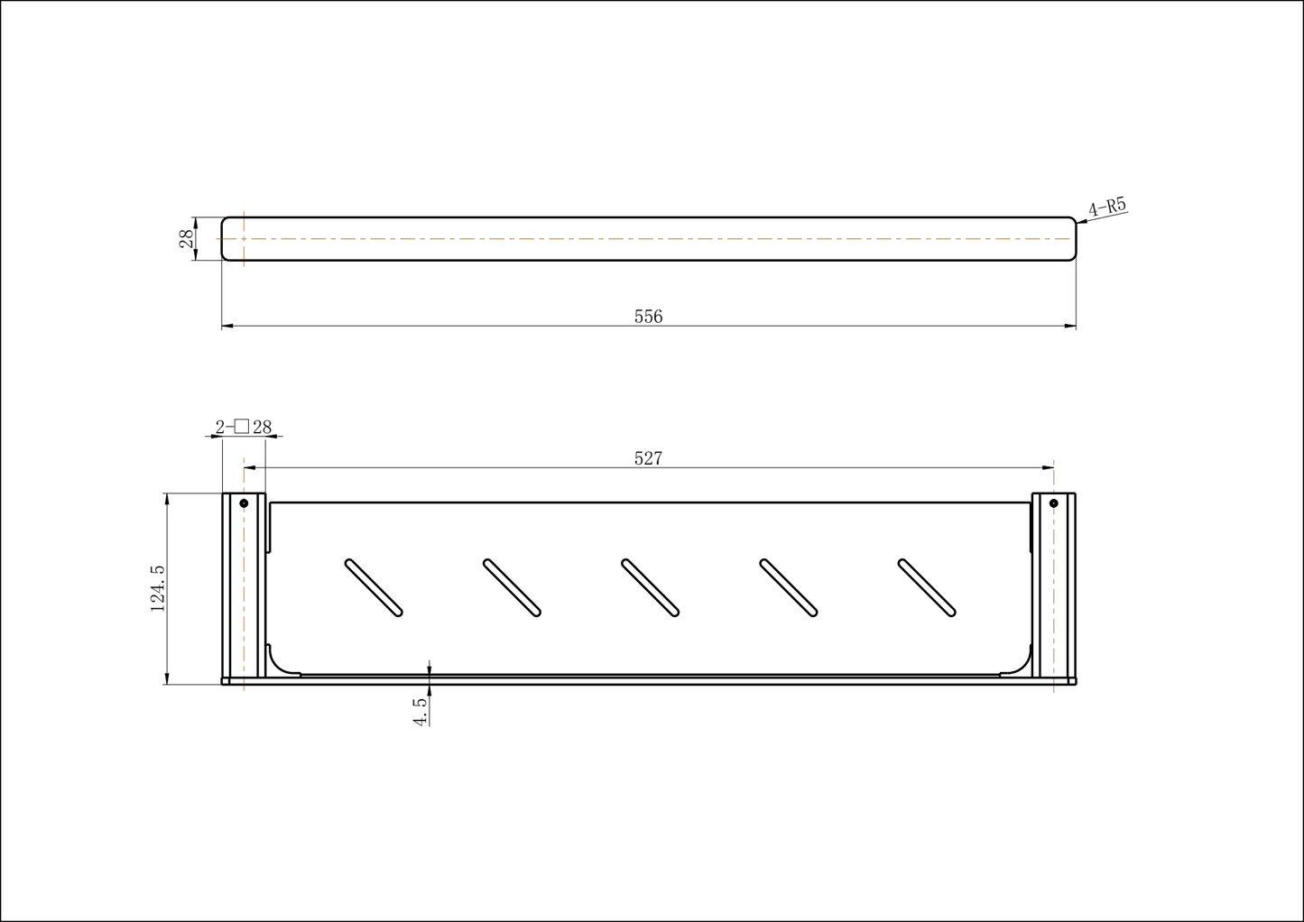 Nova Metal Shelf - Matte Black