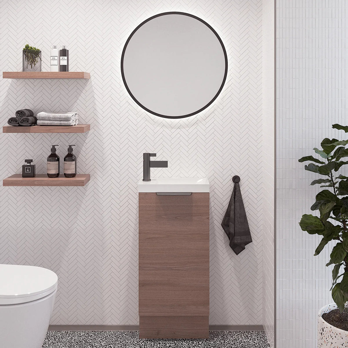Timberline Ollie Vanity 400mm Offset Bowl