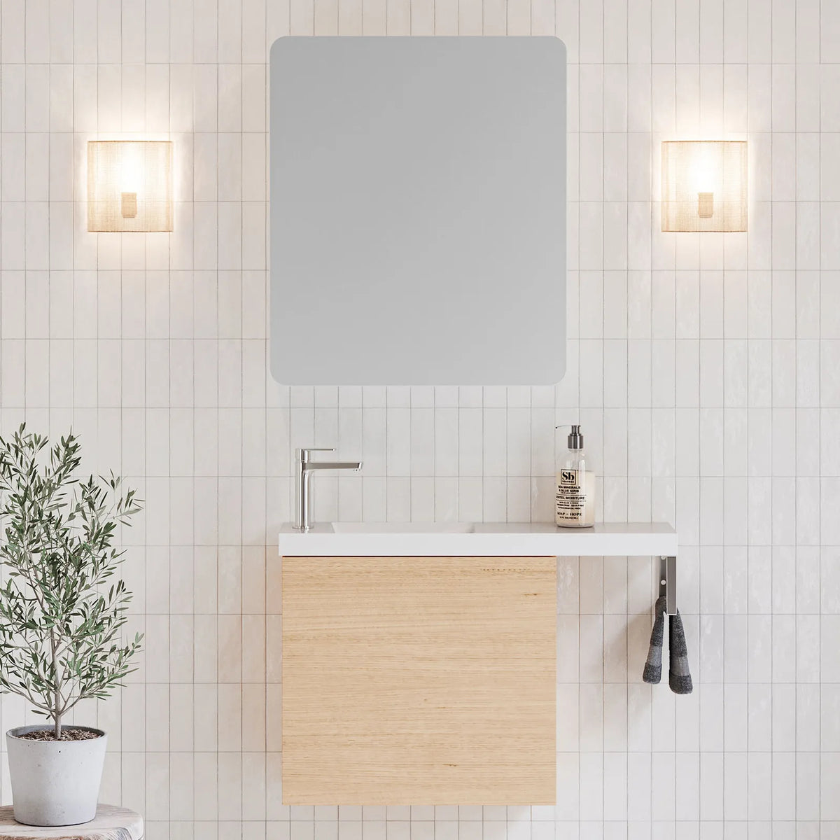Timberline Oscar Vanity 800mm Top / 540mm Cabinet