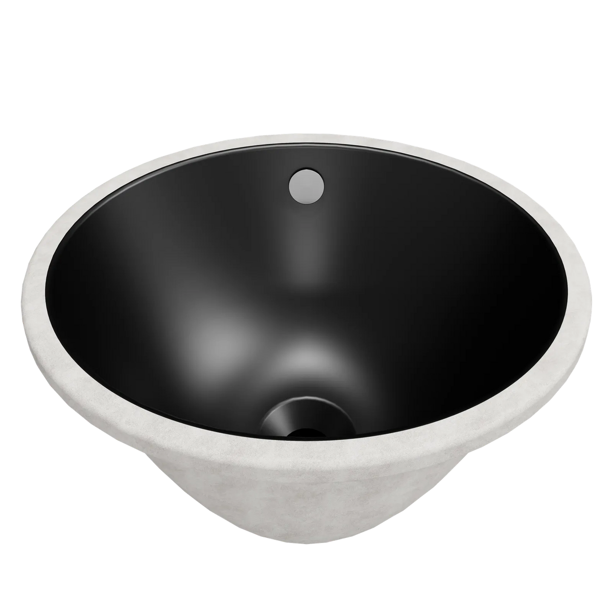 Timberline Oval Undermount Basin 420mm Matte Black