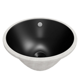 Timberline Oval Undermount Basin 420mm Matte Black