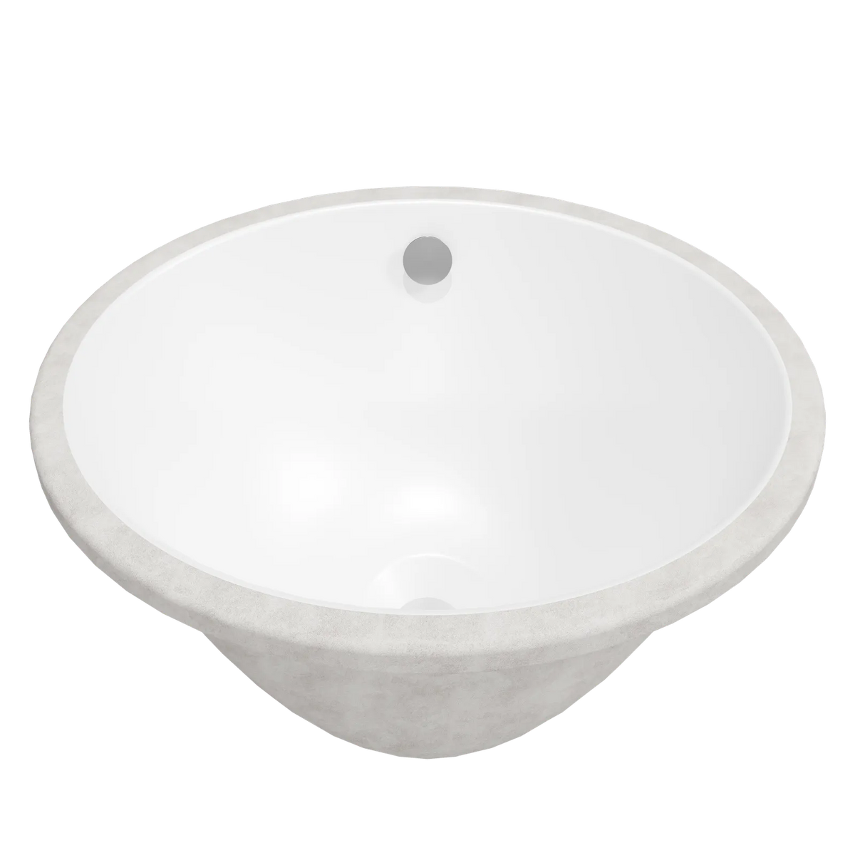 Timberline Oval Undermount Basin 420mm Matte White