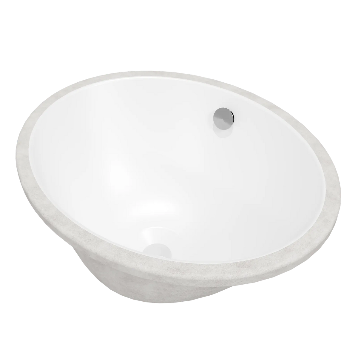 Timberline Oval Undermount Basin 420mm Matte White - image 2