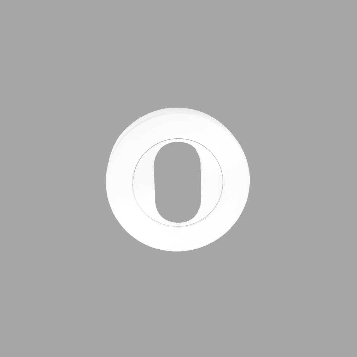 Oval Escutcheon – White
