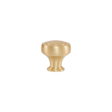 Momo Pellaro Knob 32mm in Brushed Matt Brass - side profile view